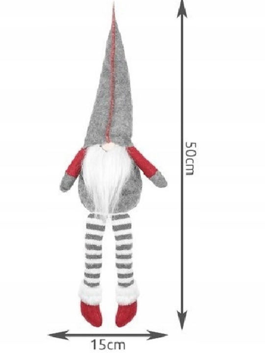 De Crăciun Figurină Pitic Gri Înălțime 50cm.