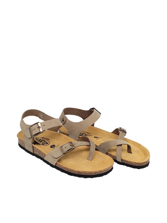 Apure Leather Women's Flat Sandals Nobuck