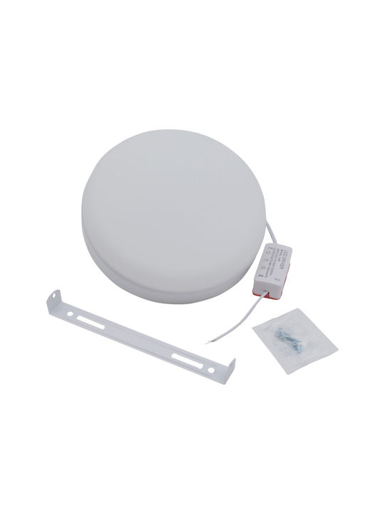 Uncle George Round Outdoor LED Panel 24W with Cool White Light 17cm