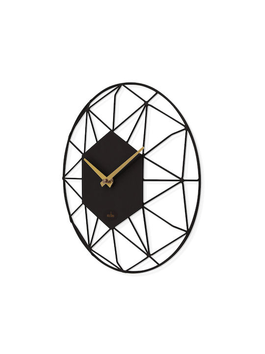 Acctim Wanduhr Metallisch Schwarz 45x3cm