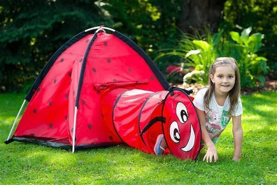 BabyMix Kinderzelt Tunnel Rot für 3+ Jahre
