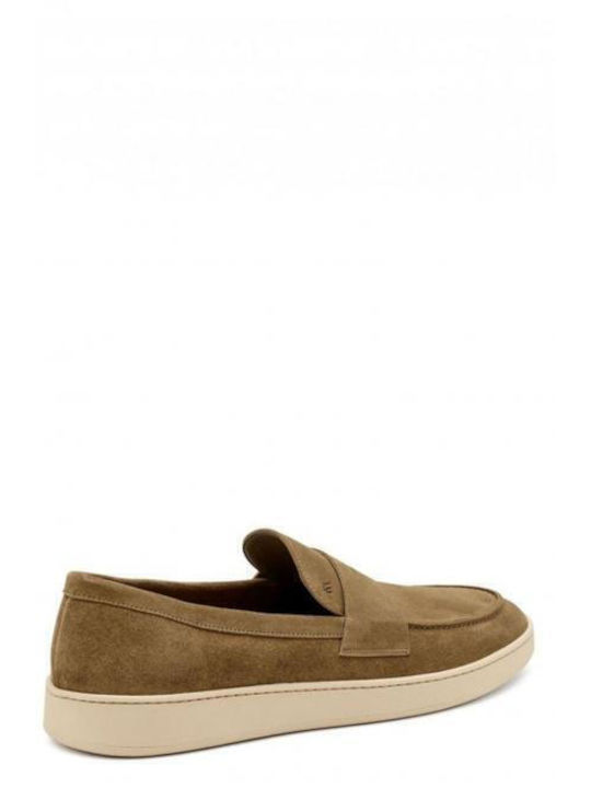 Men's Suede Loafers Tabac Brown