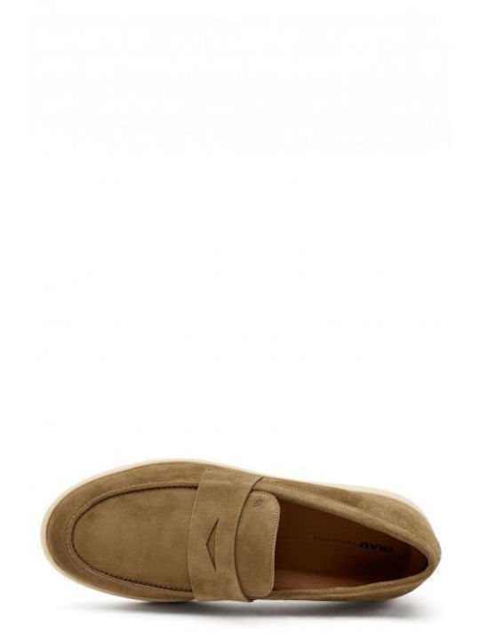 Men's Suede Loafers Tabac Brown