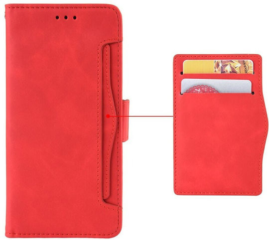 Multiple Cards Wallet Κόκκινο (Honor 200 Lite 5G)