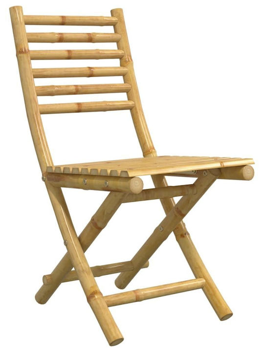 Set Sala De Mese Pentru Exterior 5 Piese Din Bambus Cu Perne