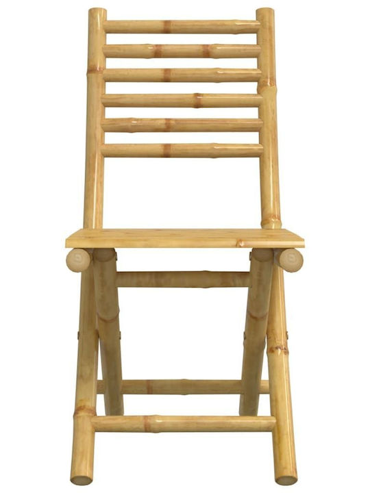 Set Sala De Mese Pentru Exterior 5 Piese Din Bambus Cu Perne
