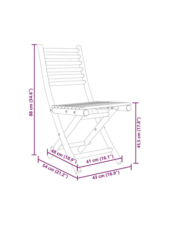 Set Sala De Mese Pentru Exterior 5 Piese Din Bambus Cu Perne