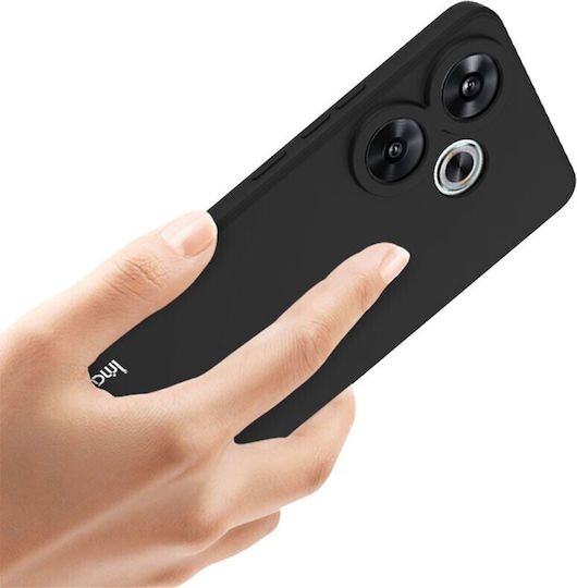 Imak Uc-4 Series Umschlag Rückseite Silikon Schwarz (Xiaomi Poco F6 5G)