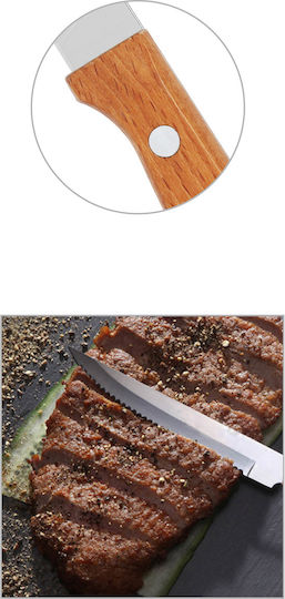 Tpster Messer Fleisch aus rostfreiem Stahl 22cm