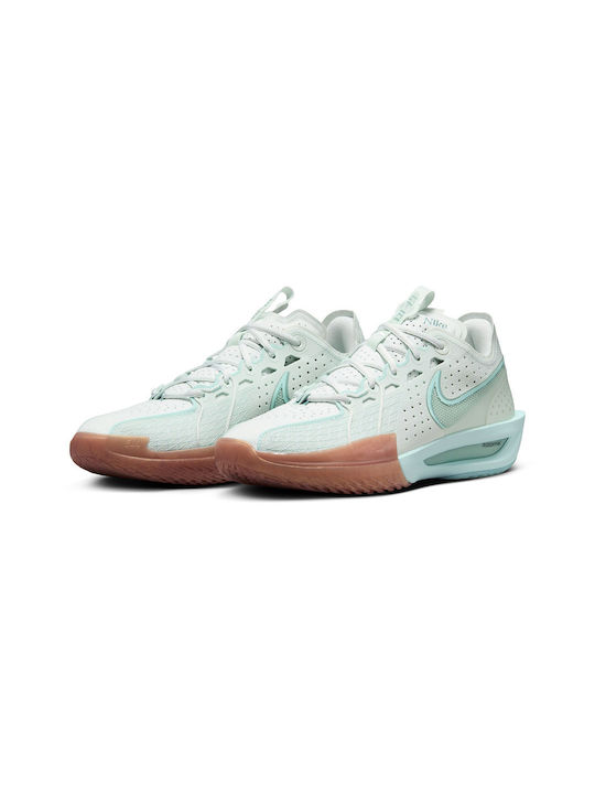 Nike Air Zoom G.T. Cut 3 Нисък Баскетболни обувки Barely Green / Sail / Safety Orange / Jade Ice
