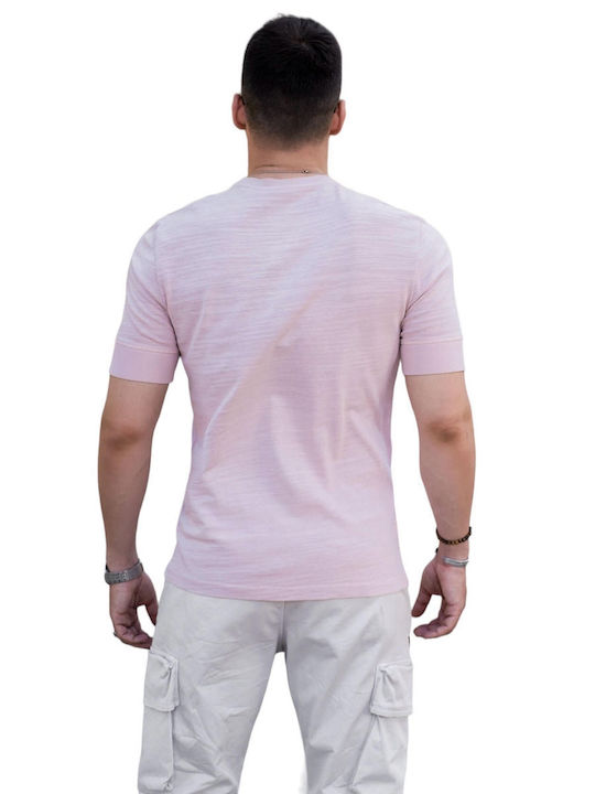 Cosi Jeans Ανδρικό T-shirt Κοντομάνικο Pink