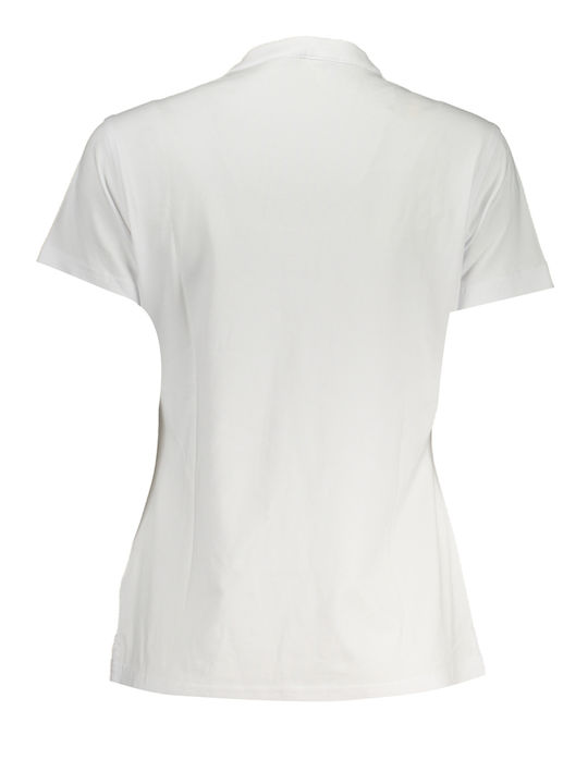 K-Way Women's T-shirt with V Neckline White