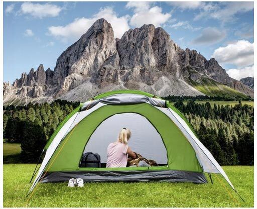 Trizand Χειμερινή Σκηνή Camping Igloo Πράσινη για 4 Άτομα 320x200x140εκ.