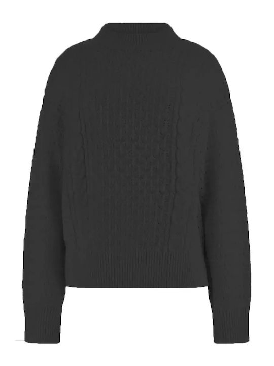 Guess Women's Pullover Wool Jet Black