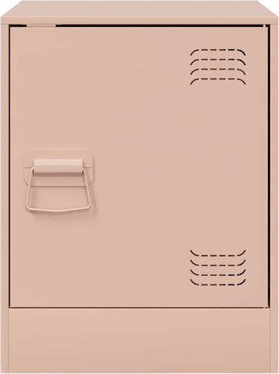 Nachttische Metall Rosa 2Stück 34.5x39x44cm