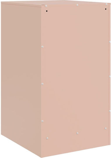Κομοδίνα Μεταλλικά Ροζ 2τμχ 34.5x39x62cm