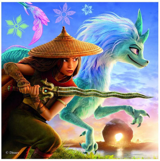 Dino și prietenii săi puzzle 3x55 piese Dino 33534