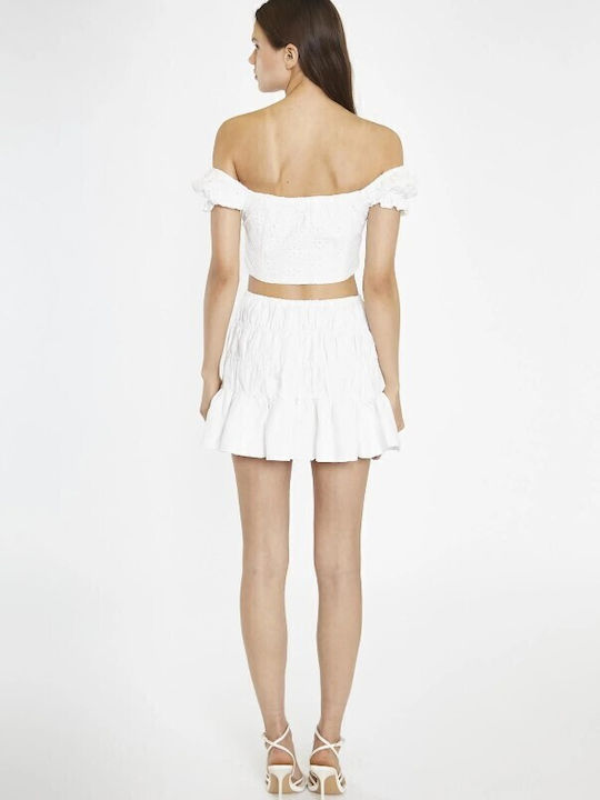 Women's Summer Crop Top White