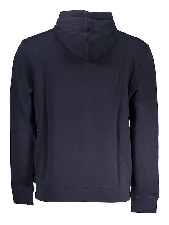 Napapijri Men's Sweatshirt with Hood and Pockets Blue