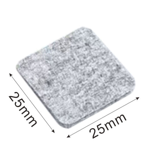 Tpster Möbelsocken Quadratische mit Aufkleber 25x25mm 18Stück 34756 Tpster Möbelsocken Quadratische mit Aufkleber 25x25mm 18Stück 34756
