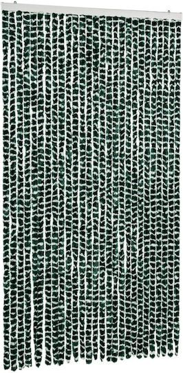 vidaXL Fabric Door Curtain Green 118x220cm 4004887