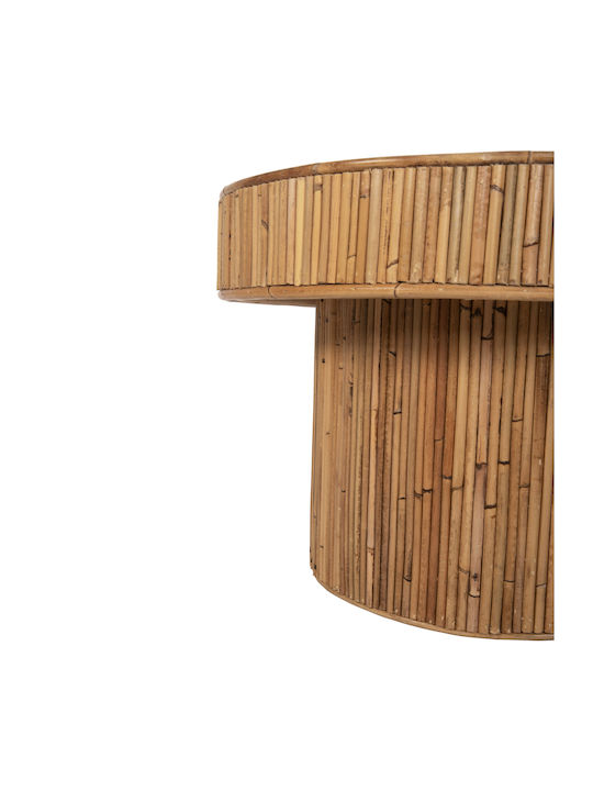 Round Side Table Gatsby Made of Bamboo Natural Color 39x39x39 cm