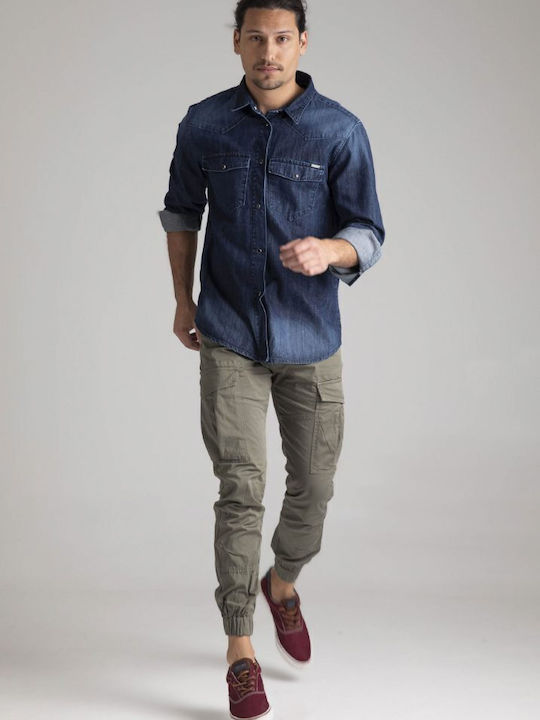 Hose Cargo Elastisch Khaki