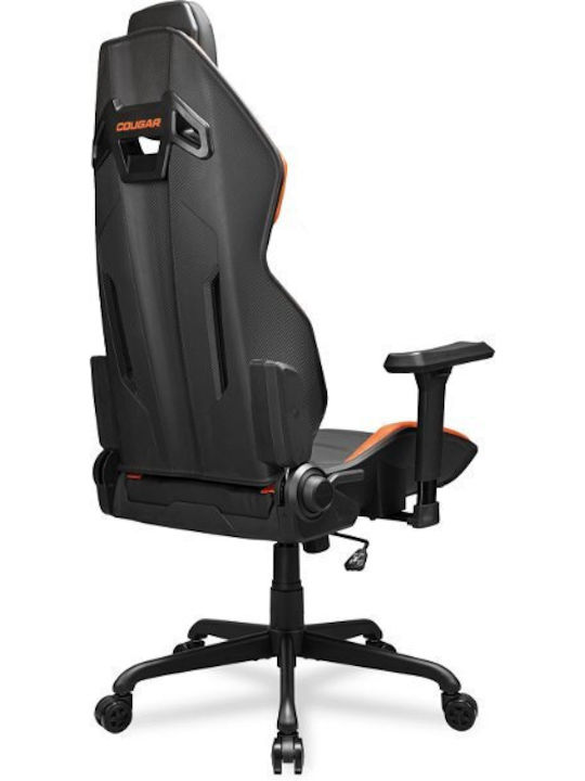 Cougar Hotrod Artificial Leather Gaming Chair with Adjustable Arms Black / Orange