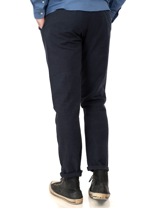 Trousers Chino Elastic Blue