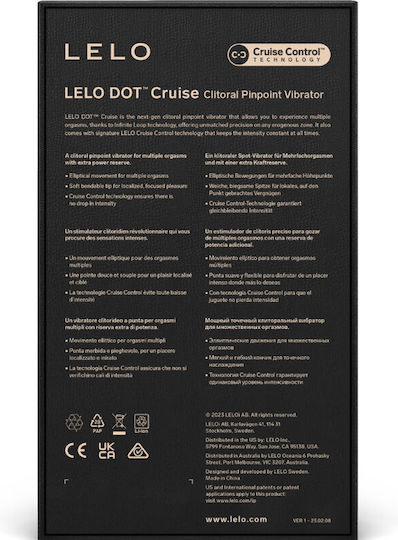 Lelo Dot Cruise Mini Κλειτοριδικός Δονητής 6cm Κίτρινος