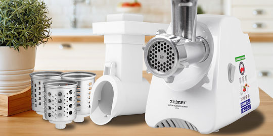 Zelmer Μηχανή Άλεσης Κιμά 2200W Λευκή