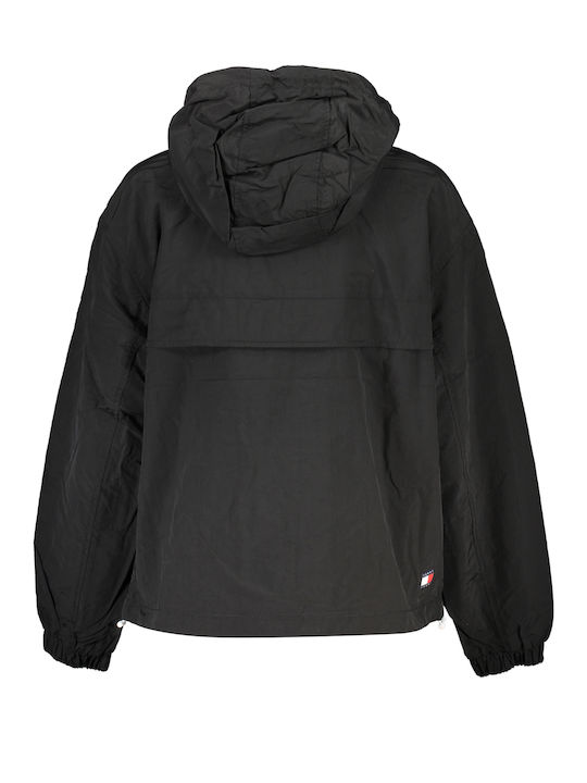 Tommy Hilfiger Women's Long Sports Jacket for Winter Black