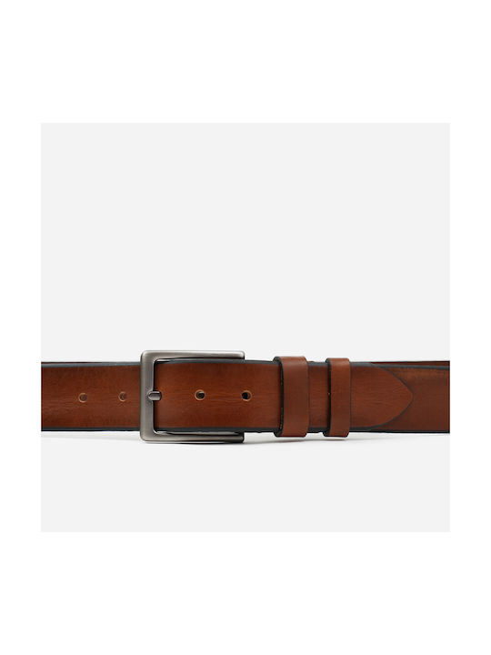 Stefano Mario Men's Leather Belt Tabac Brown