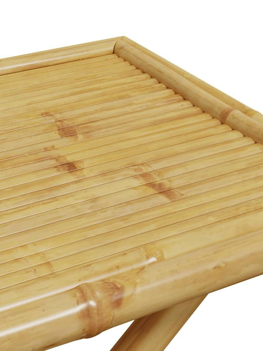 Outdoor-Stuhl Bamboo Bamboo With Grey mit Kissen 5Stück 110x55x75εκ.