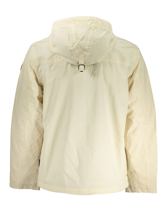 Napapijri Herren Jacke Lässig Wasserdicht Beige