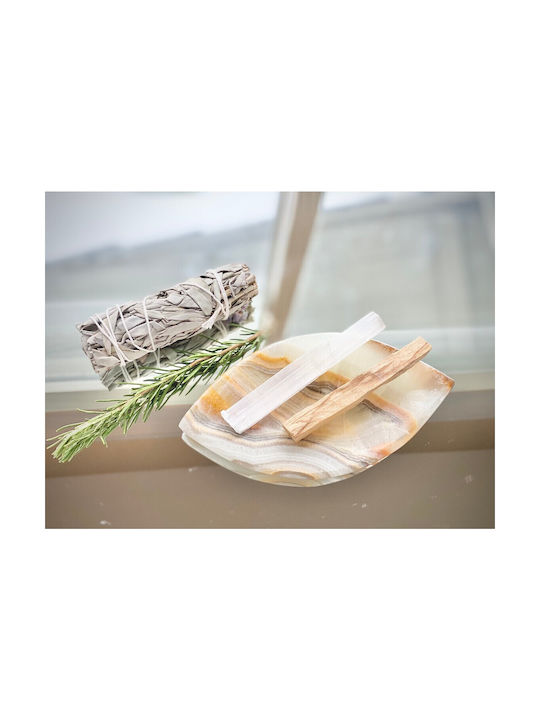 Energy Cleansing Meditation Set Palo Santo Φασκόμηλο Ράβδος Σεληνίτη
