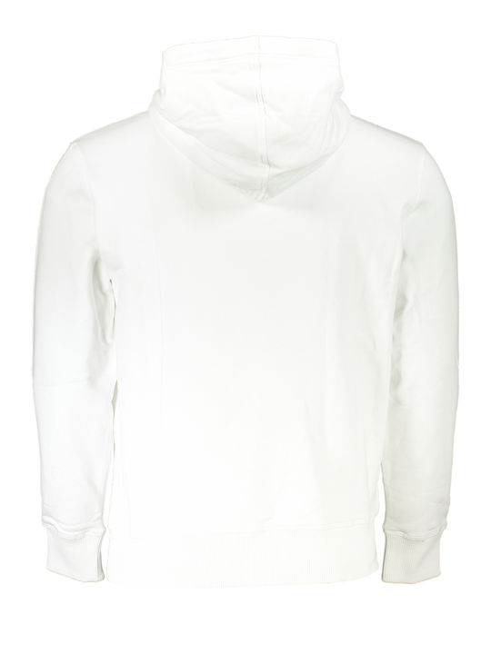 Calvin Klein Women's Long Hooded Sweatshirt White