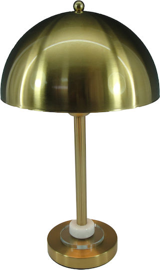 Inart Lustrous Decorative Lamp with Socket for Bulb E27 Gold