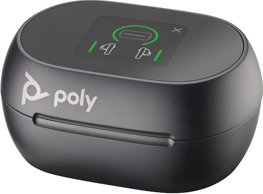 Poly Voyager Free 60+ UC In-ear Bluetooth Handsfree Earphones with Charging Case Carbon Black