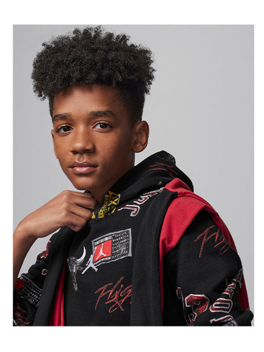 Hanorac Copii cu Glugă și Buzunare Black Essentials