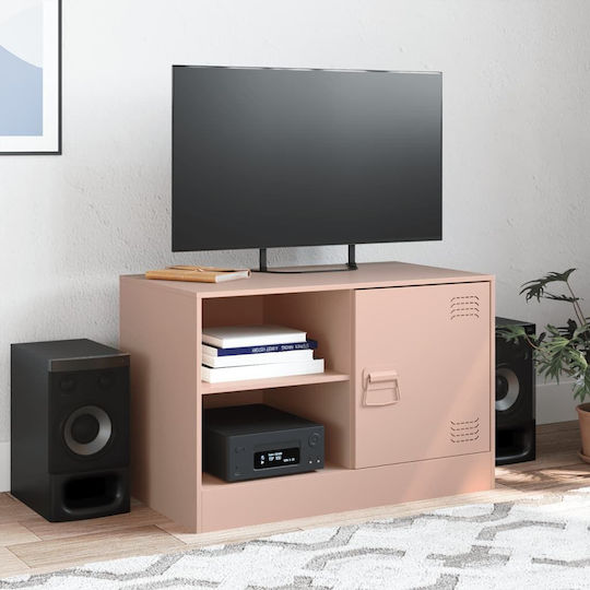 Έπιπλο Τηλεόρασης Μεταλλικό Ροζ Μ67xΠ39xΥ44cm
