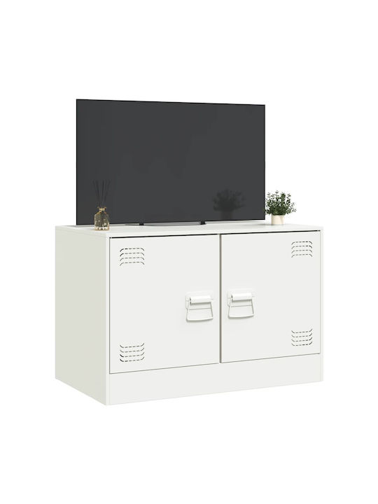 Έπιπλο Τηλεόρασης Μεταλλικό Λευκό Μ67xΠ39xΥ44cm