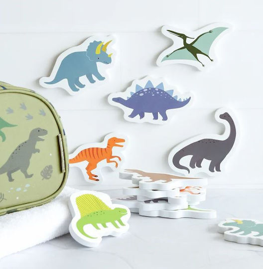 Ein wenig schönes Unternehmen Badespielzeug Schaumstoffstücke Wassersticker - Dinosaurier
