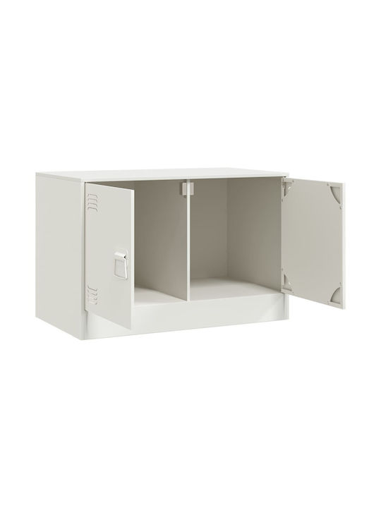 Έπιπλο Τηλεόρασης Μεταλλικό Λευκό Μ67xΠ39xΥ44cm
