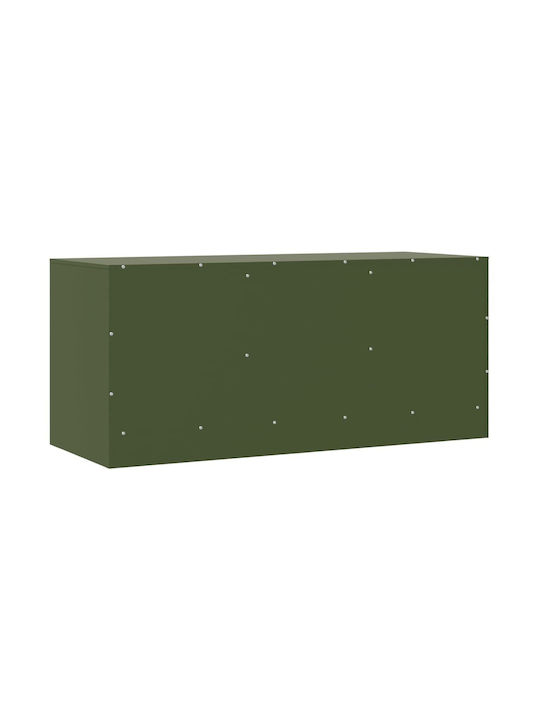 Stand TV Metalic Verde Măsliniu L99xA39xÎ44cm