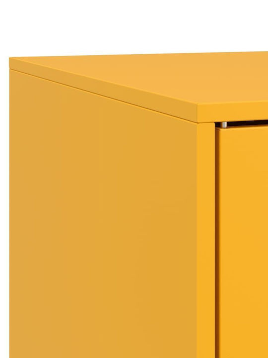 Metal TV Stand Mustard Yellow M67xD39xH44cm