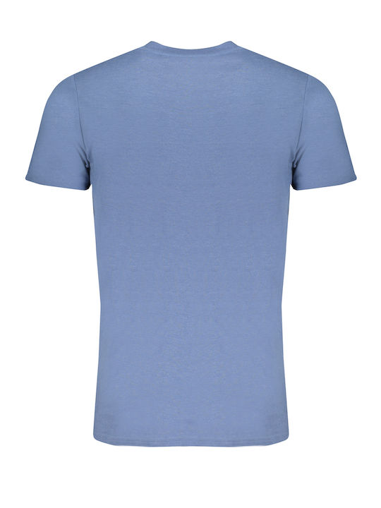 Squola Nautica Italiana Men's Short Sleeve T-shirt Blue Denim