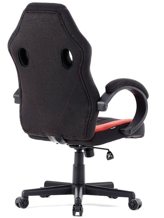 SENSE7 Prism Fabric Fabric Gaming Chair Black / Red