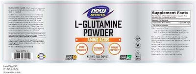 Now Foods L-Glutamine 454gr Unflavoured