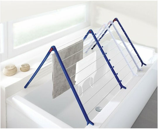 Leifheit Folding Floor Clothes Drying Rack Metallic 133x66.5cm
